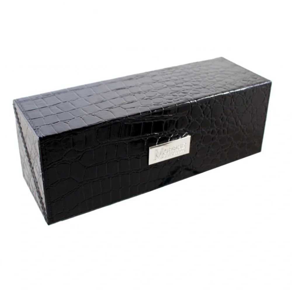 MORPHEâMAKEUP BRUSH CASE FAUX SNAKESKIN ⢠brushes NOT included ⢠LINED
